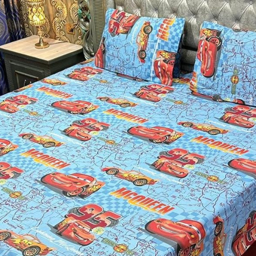 Blue Car Bedsheet