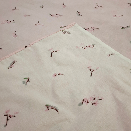 Ink Gaza sky pink bedsheet